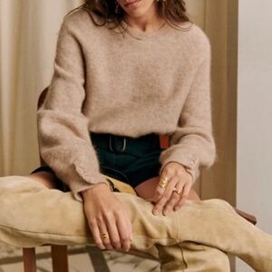 Sezane Louise Jumper Camel. - Size XS